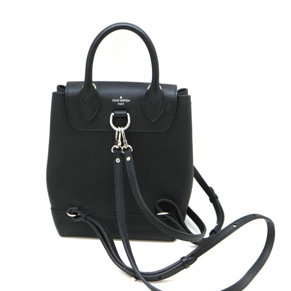 Louis Vuitton Backpack LV Daypack Leather Noir Lockme Black Calf Rucksack
